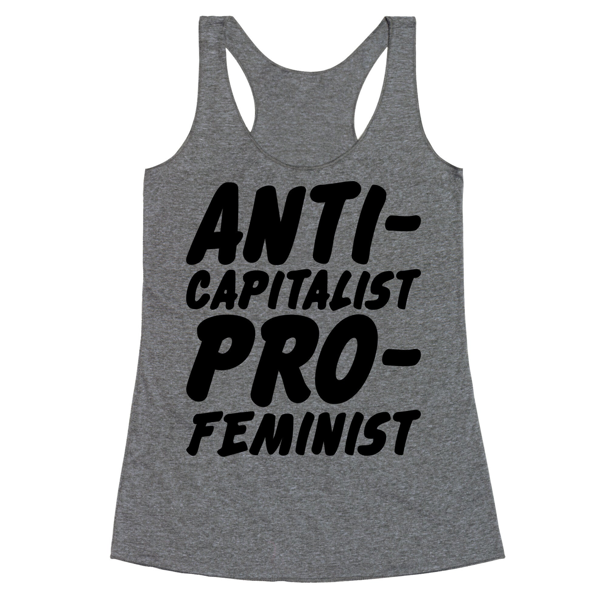 Anti-Capitalist Pro-Feminist Racerback Tank